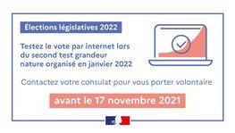 Elections législatives 2022, vote par internet – second test grandeur (...)